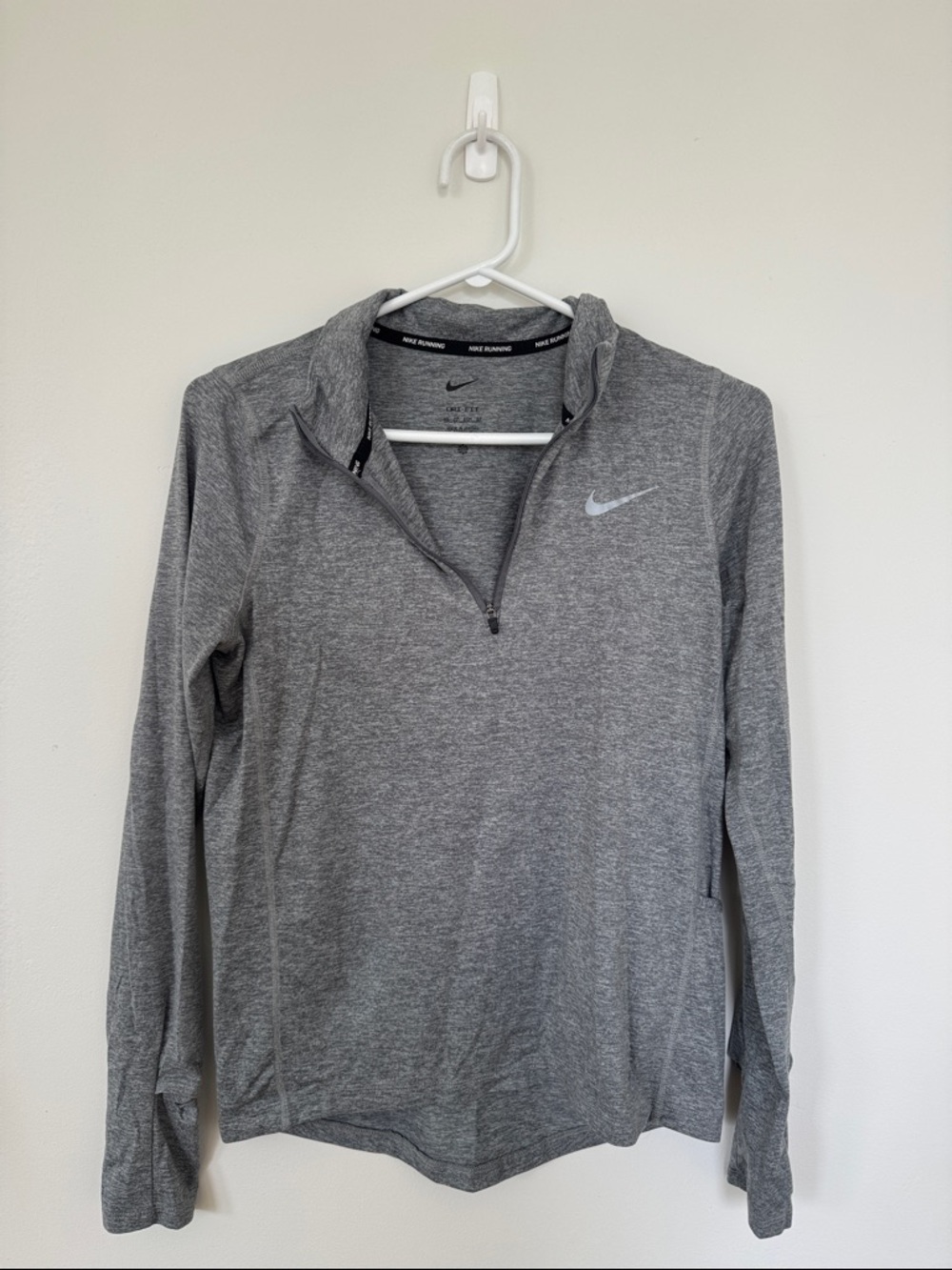 Nike Running Gray Dri-Fit Quarter Zip